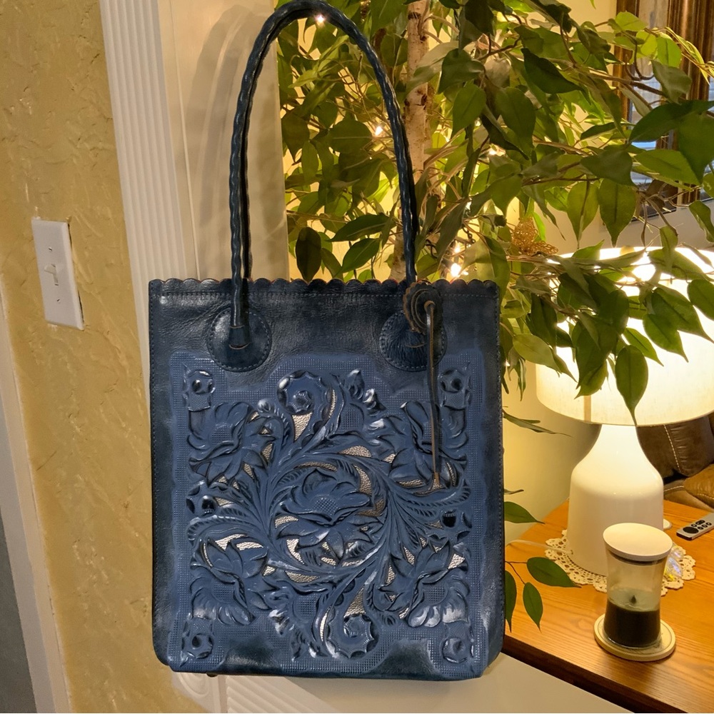 Patricia Nash Tooled Cavo Tote NWOT